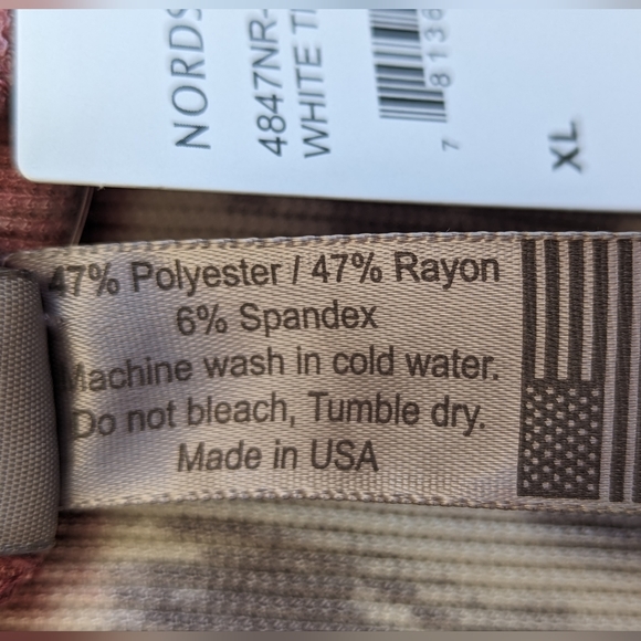 NWT XL Nordstrom Rack White Tie Dye Go Couture Cowl Neck Long Sleeve - Picture 2 of 7